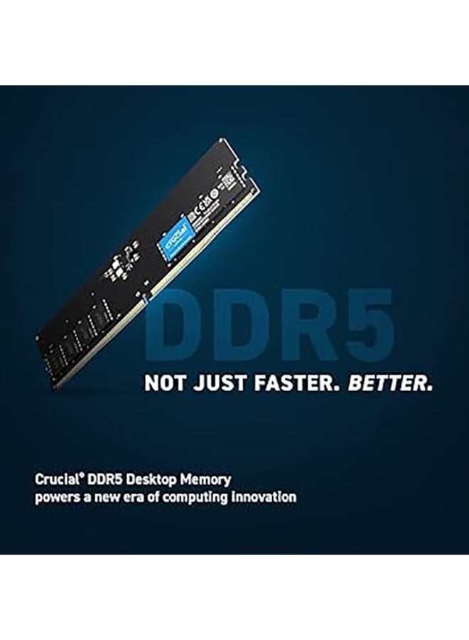 Basics 16GB DDR5 4800Mhz CL40 UDIMM Desktop Memory- Black (CB16GU4800) 16 GB