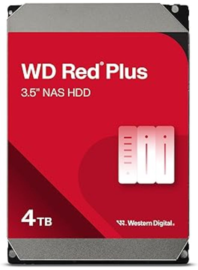 4TB RED PLUS 256MB SATA 6GB/S -WD40EFPX 4 TB