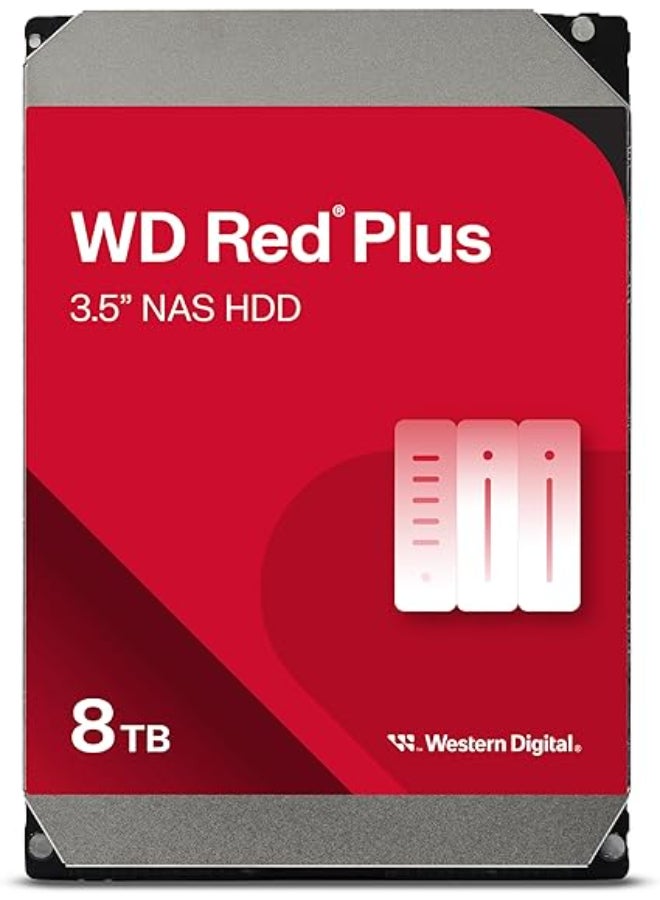 8TB Red Plus 256MB SATA 6Gb/s -WD80EFPX 8 TB