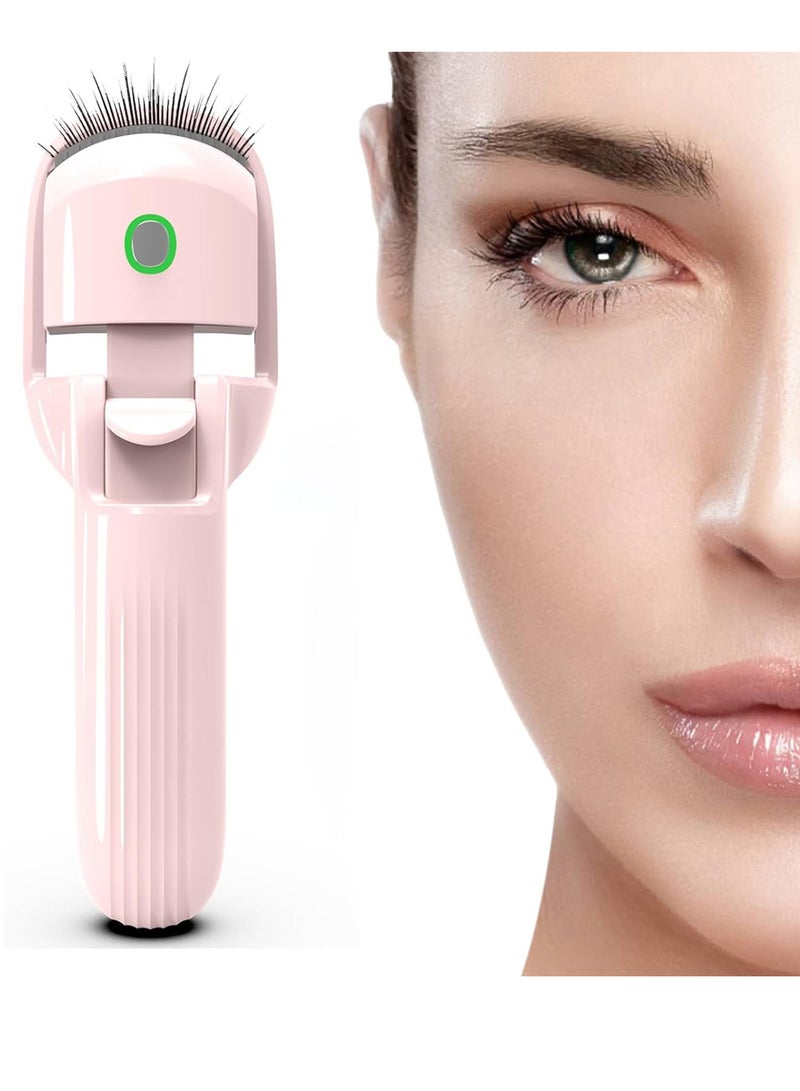 Heated Eyelash Curlers, 30 Seconds of Rapid Heating, Three Gear Switching Heat, Natural Curling 24 Hours Long Lasting, 3 Temperature Modes with USB Rechargeable, Gift for Women Girls