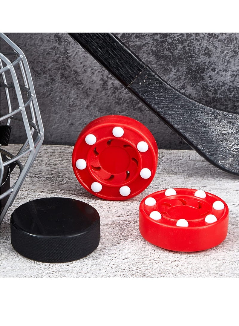 Roller Hockey Puck Street Hockey Puck Official Game Puck Multifunctional Hockey Balls Novelty Indoor Hockey Set for Indoor and Outdoor Sport Dry Land Hockey Balls for Practicing Training Activities