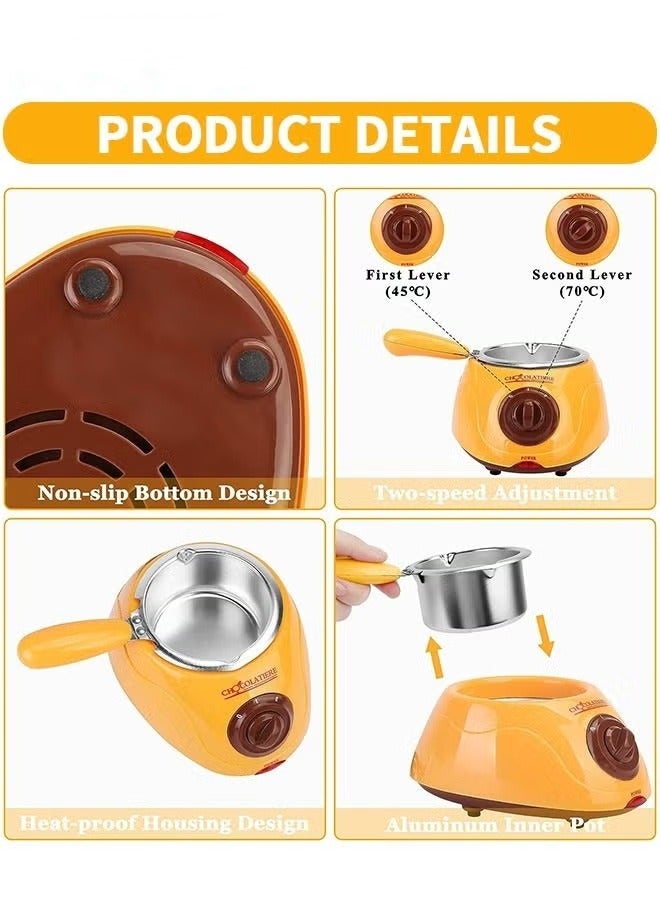 Chocolate Melting Pot,MINI Electric Chocolate Melting Pot,Chocolate Warmer Machine For Milk,Chocolate,Cheese,Butter,Candy