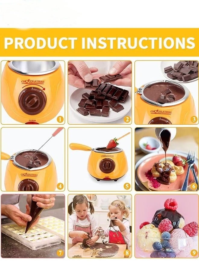 Chocolate Melting Pot,MINI Electric Chocolate Melting Pot,Chocolate Warmer Machine For Milk,Chocolate,Cheese,Butter,Candy