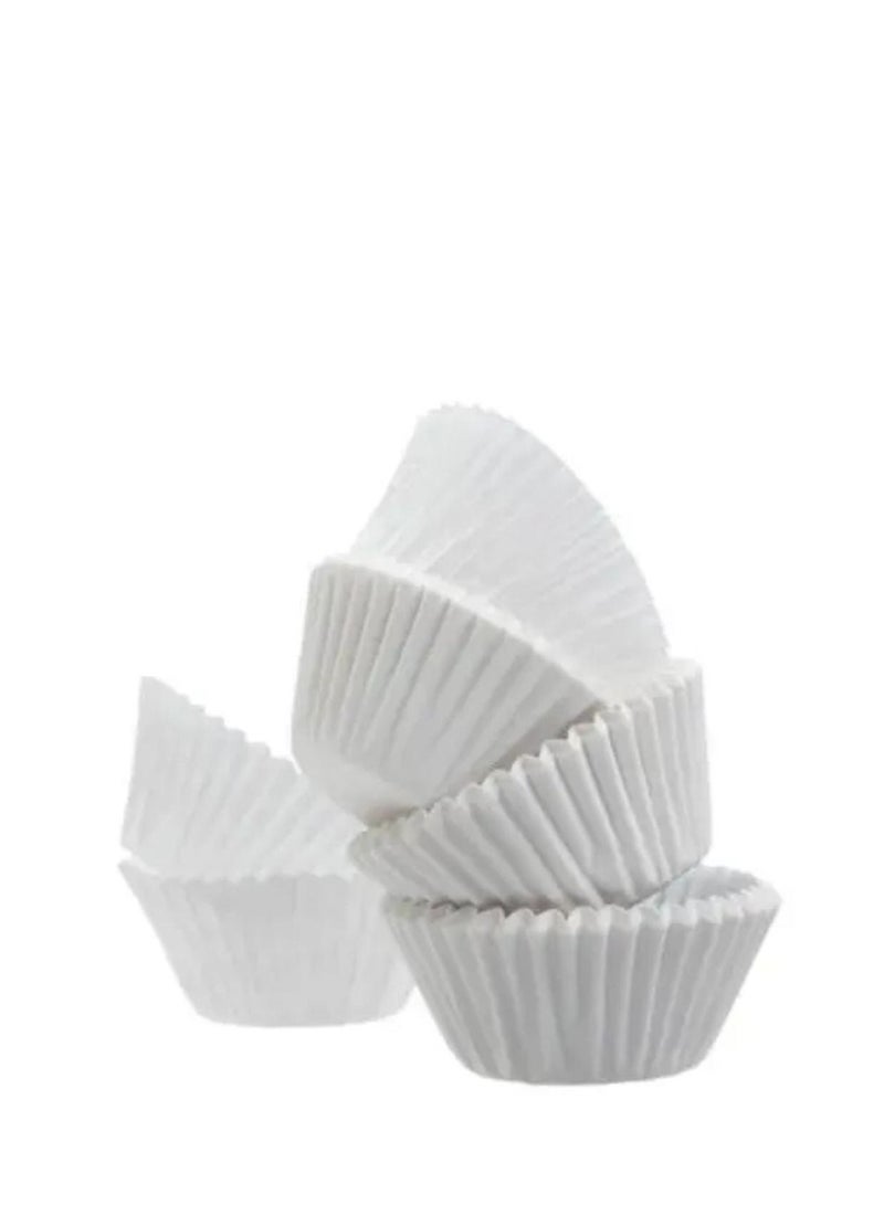 1-Carton(40-pkt) ( 42000 Pcs ) CakeCups 7.5cm White