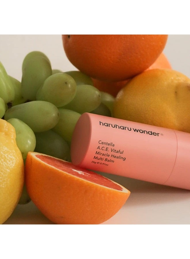 Haruharu Wonder Centella A.C.E. Vitaful Miracle Healing Multi Balm/Vegan, Cruelty-Free, EWG-Green