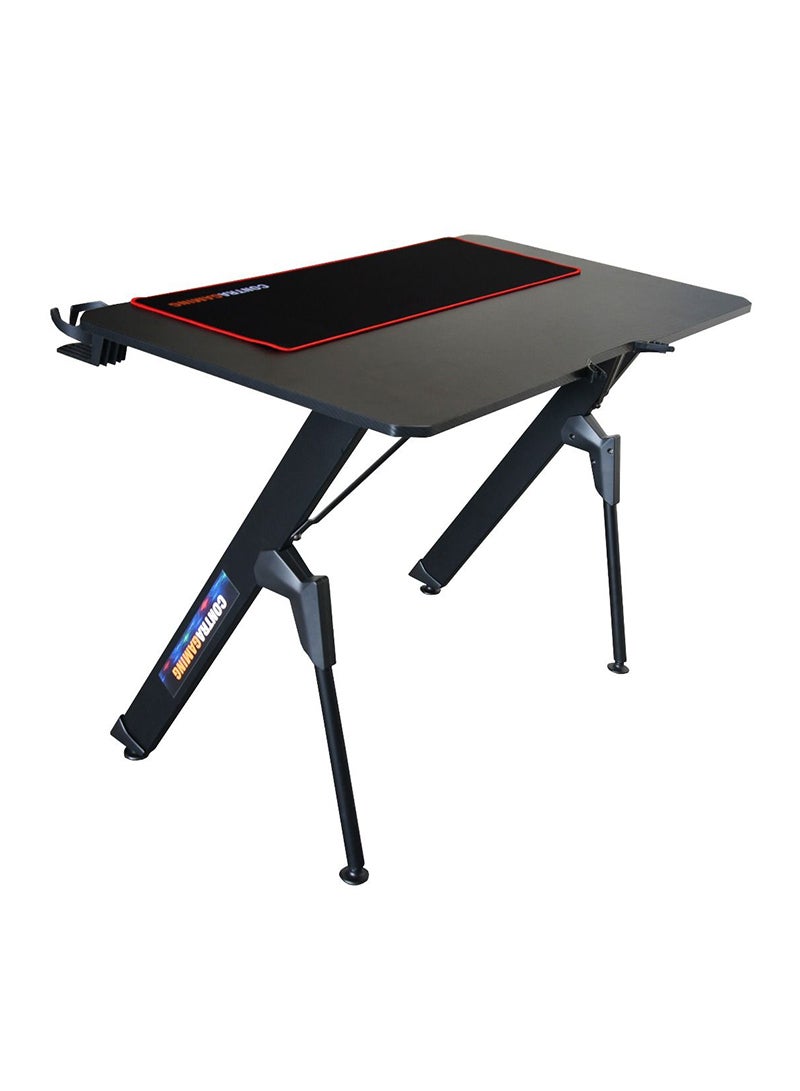 Mahmayi Contra Gaming TJ HYG-01 Gaming Chair with PU Leatherette and V2-1060 Plain Desk Gaming Table Black Combo