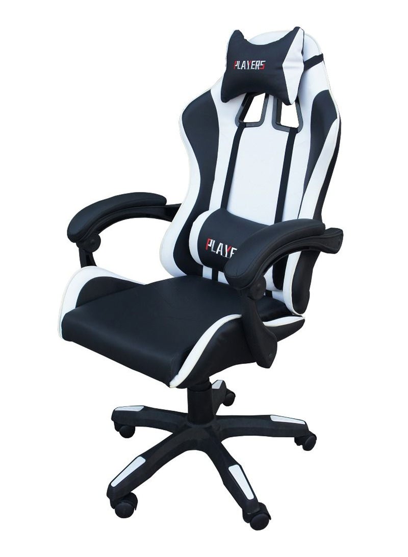 Mahmayi Contra Gaming TJ HYG-01 Gaming Chair with PU Leatherette and V2-1060 Plain Desk Gaming Table Black Combo