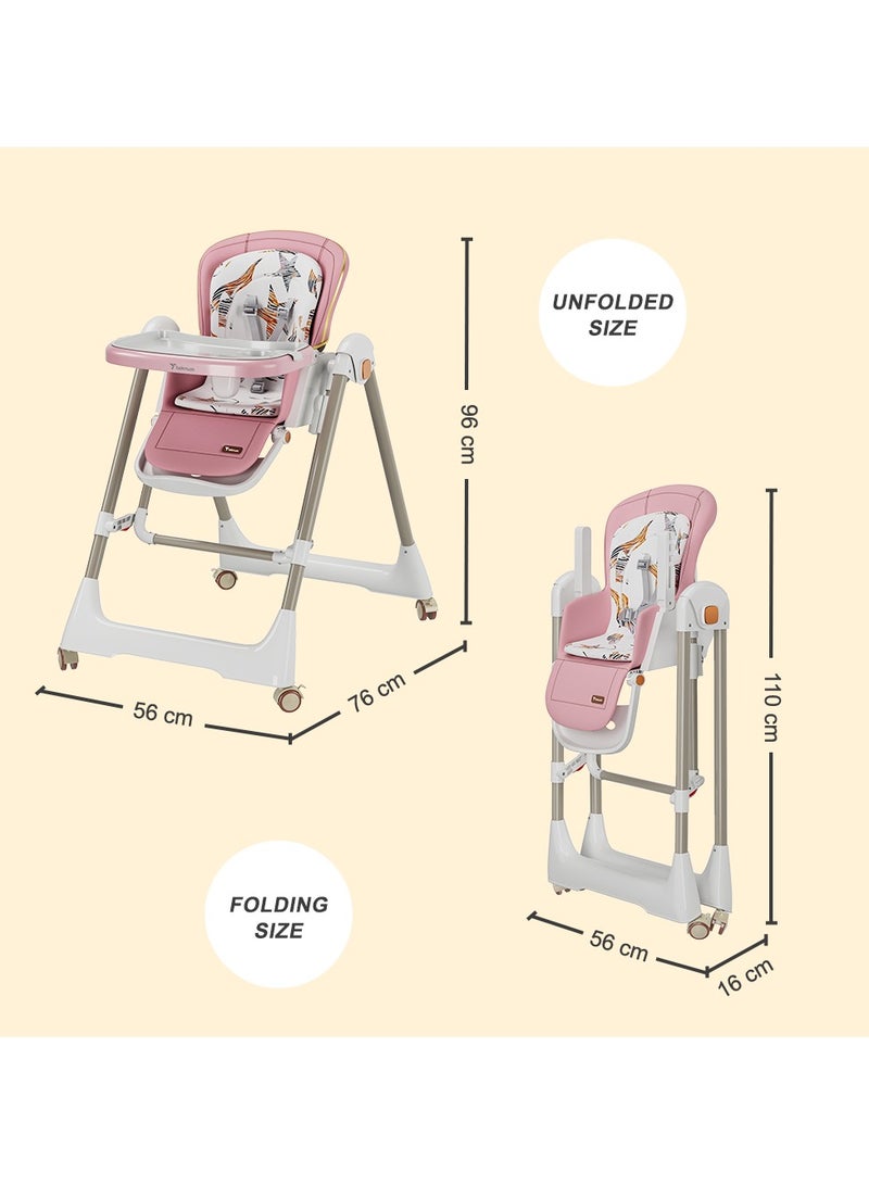 5-In-1 Swing With High Chair With Lockable Wheels