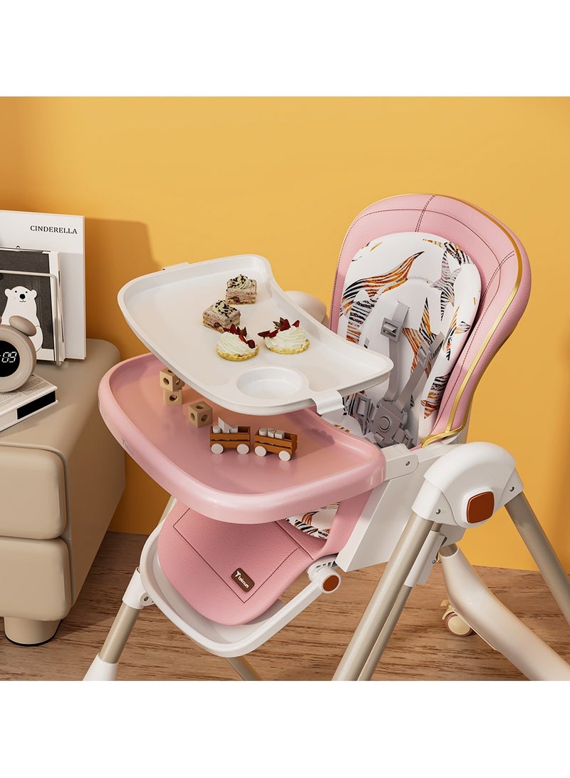 5-In-1 Swing With High Chair With Lockable Wheels