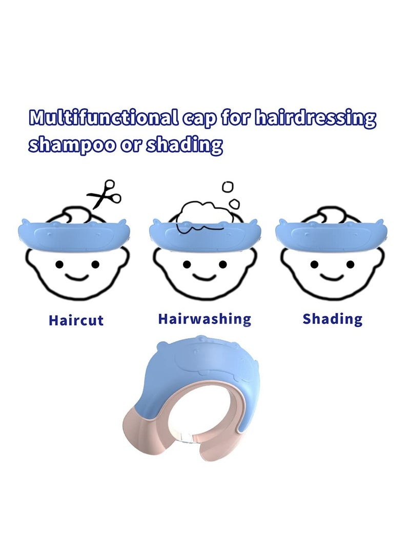 Baby Shower Cap, Adjustable Shower Bath Visor Hat for Toddler Kids Hair Washing and Bathing, Waterproof Shampoo Cap Protect Ears and Eyes