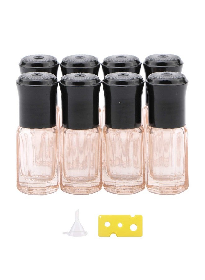 Essential Oil Roller Bottles8Pcs 3Ml Rollon Bottles With Opener Funnelmini Glass Massage Roller Bottles Roll On Vials For Perfume Lip Balms Aromatherapylight Pink