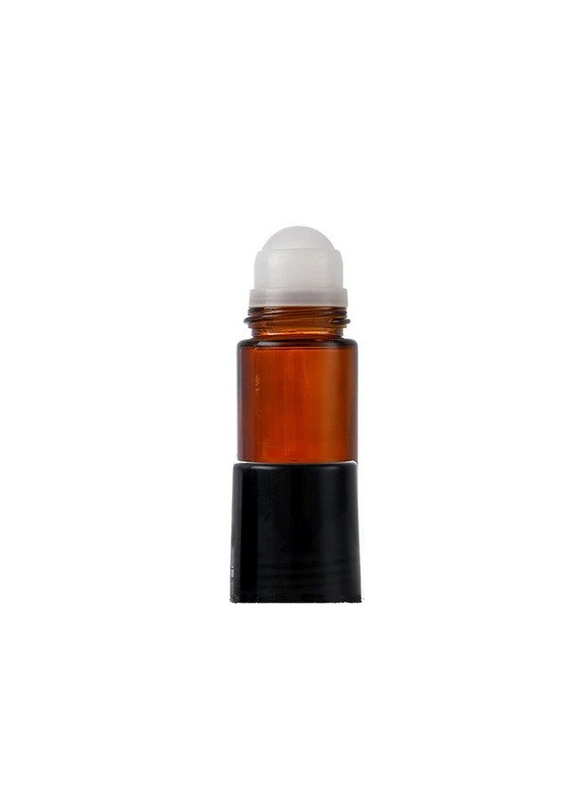 1.7 Oz 50Ml Glass Roll On Bottles Empty Deodorant Bottles Leakproof Diy Deodorant Container Amber Glass Roller Bottles For Essential Oils Perfume Cosmetics Sunscreen Moisturizer