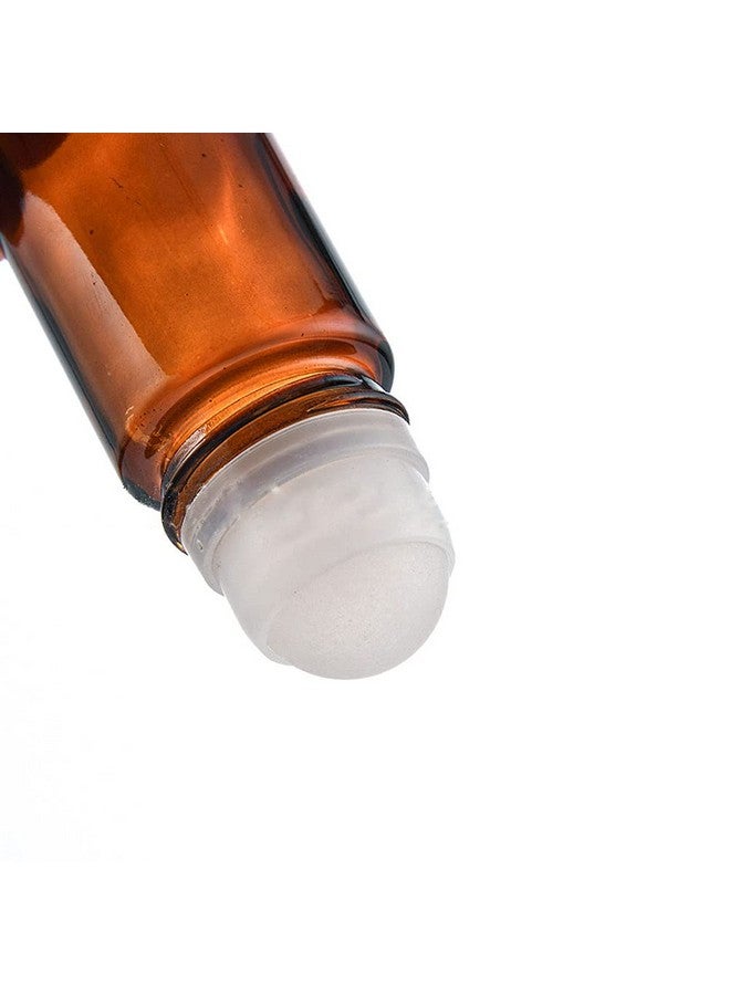 1.7 Oz 50Ml Glass Roll On Bottles Empty Deodorant Bottles Leakproof Diy Deodorant Container Amber Glass Roller Bottles For Essential Oils Perfume Cosmetics Sunscreen Moisturizer