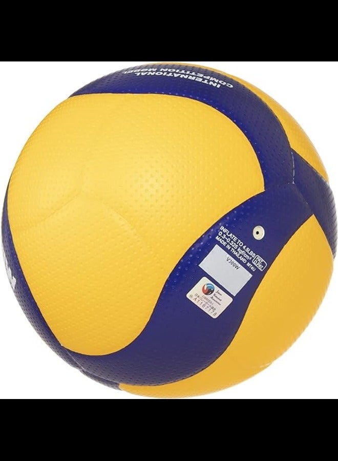 MIKASA V300W-V FIVA Official Volleyball Competition Ball size 5 Yellow/Blue