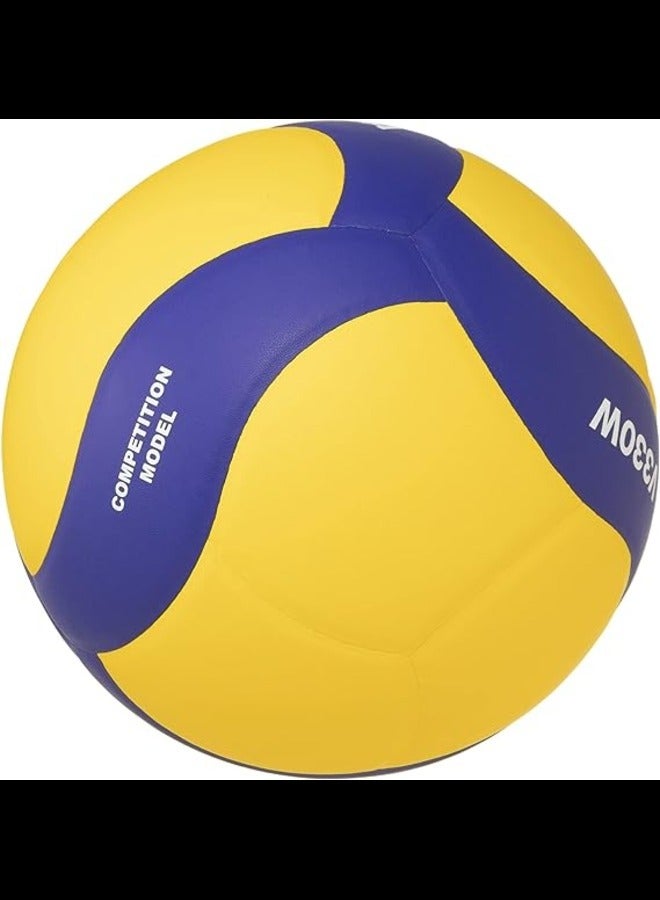 Mikasa V330W Volleyball, Size 5, Yellow/Blue