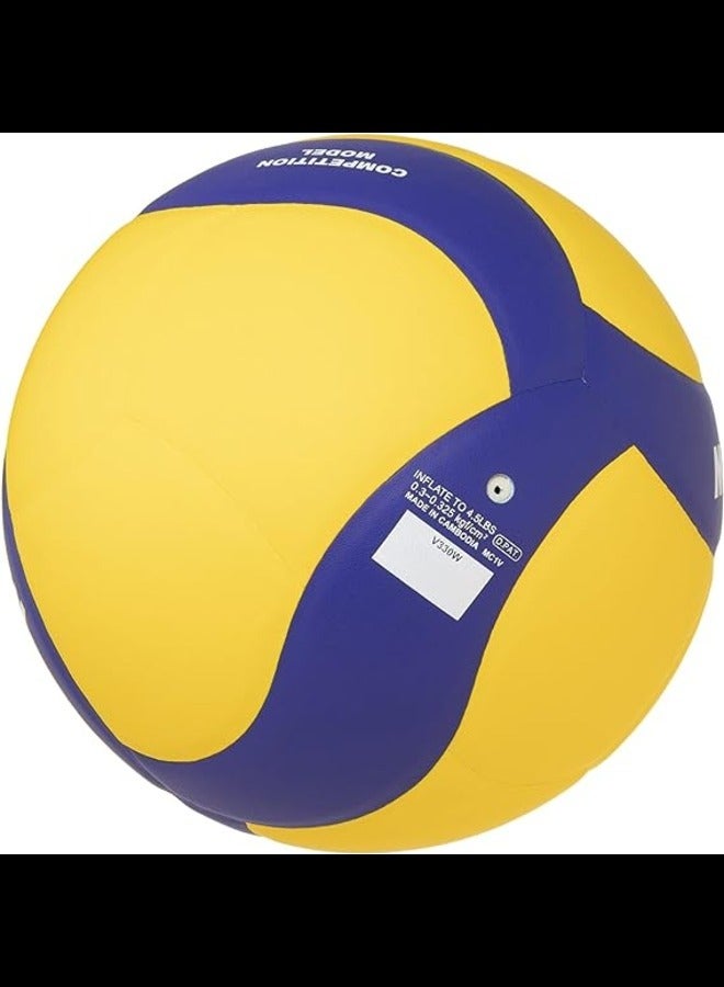 Mikasa V330W Volleyball, Size 5, Yellow/Blue