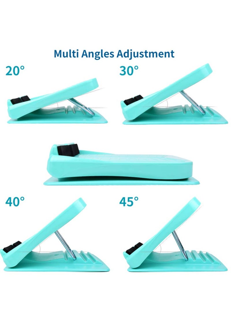 Calf Stretcher Slant Board, Adjustable 4 Level Incline Board with Anti Slip Design, Leg Foot Balancing Fitness Pedal Wedge for Home Office, Blue