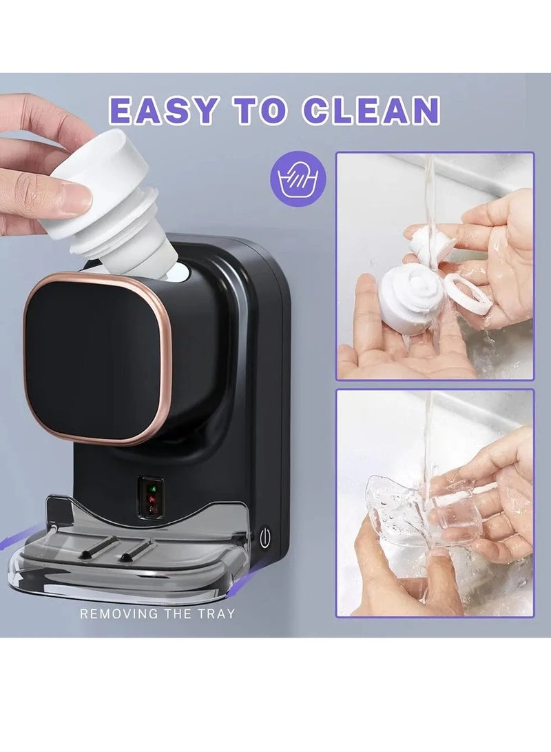 Automatic Toothpaste Dispenser, Easy To Clean Wall Mounted Electric Toothpaste Squeezer, 3 Modes Durable And Efficient Tooth Paste Dispenser For Kids And Adults For Bathroom, (1pc, Black)