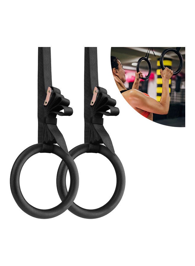 ABS Gymnastic Rings with Strap Set