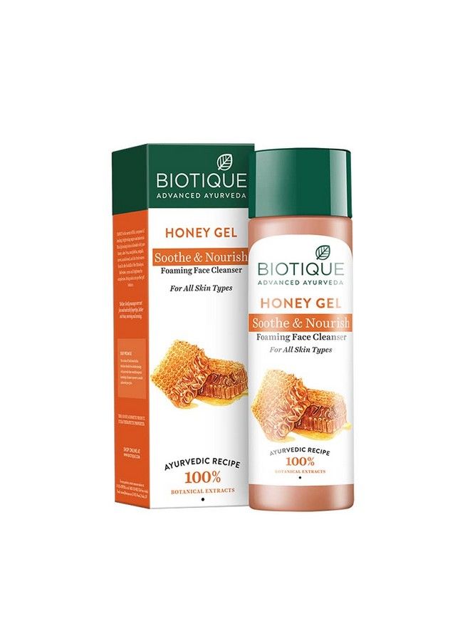 Honey Gel Soothe & Nourish Foaming Face Cleanser Foe All Skin Types 120Ml (Pack Of 2)