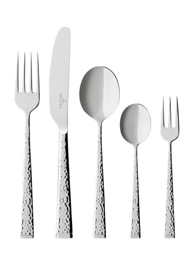 30-Piece Blacksmith Cutlery Set Silver