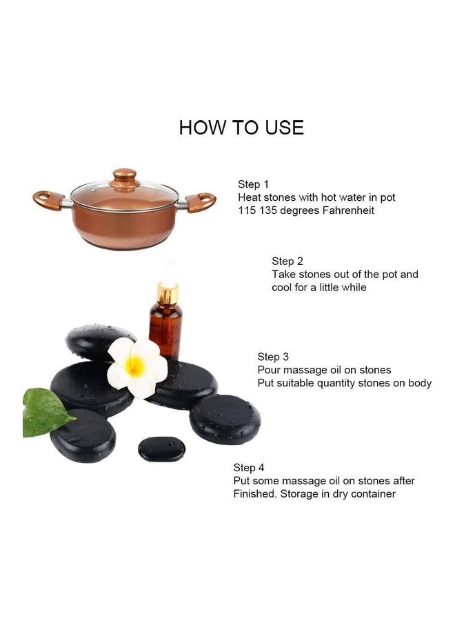 4-Piece Natural Massage Stone