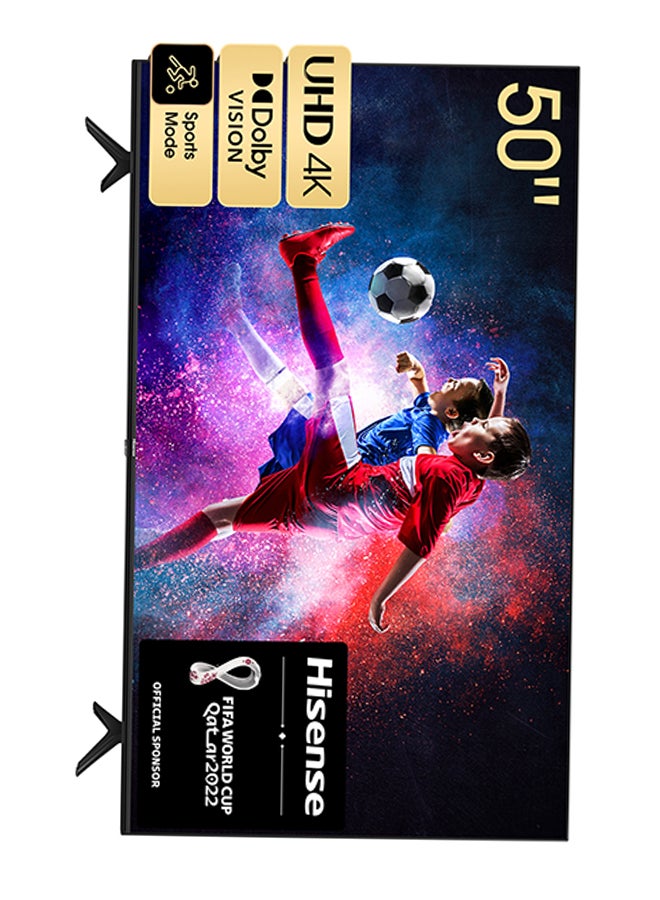 50-Inch 4K UHD HDR Smart TV Vidaa OS 50A6GE Black