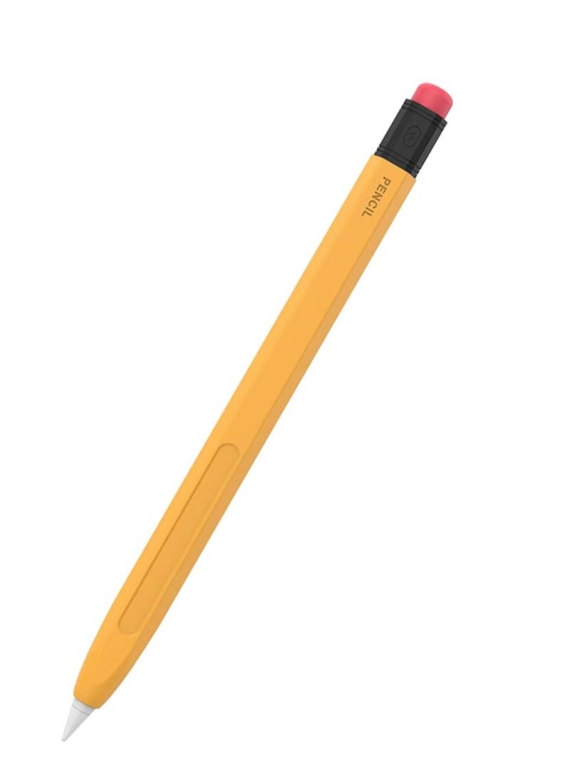 Blupebble Silicone Pencil Skin for Apple Pencil 2nd Gen (Yellow)