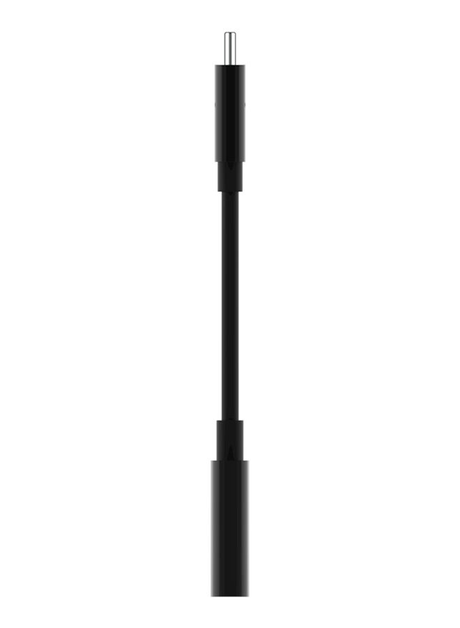 RockStar 3.5mm Audio With USB-C Charge Adapter Black