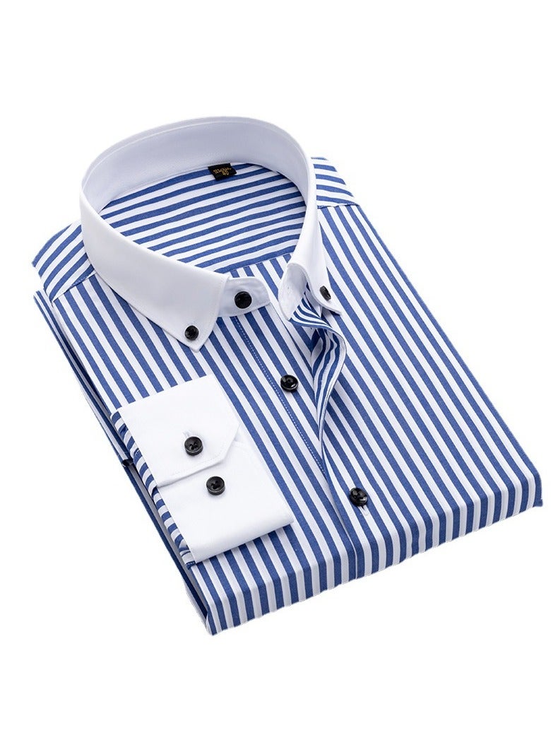 Leisure Striped Long Sleeved Shirt