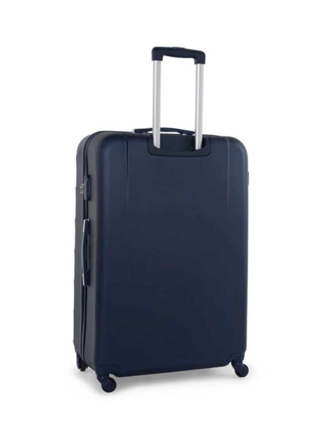 Hard Case Travel Bags Cabin Luggage Trolley ABS Lightweight Suitcase with 4 Spinner Wheels A207 Blue