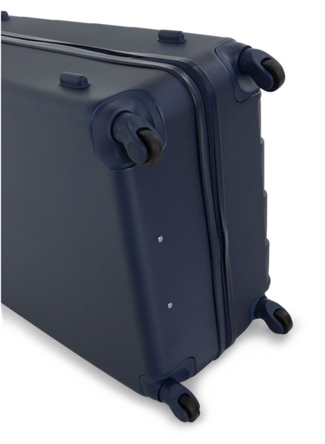 Hard Case Travel Bags Cabin Luggage Trolley ABS Lightweight Suitcase with 4 Spinner Wheels A207 Blue