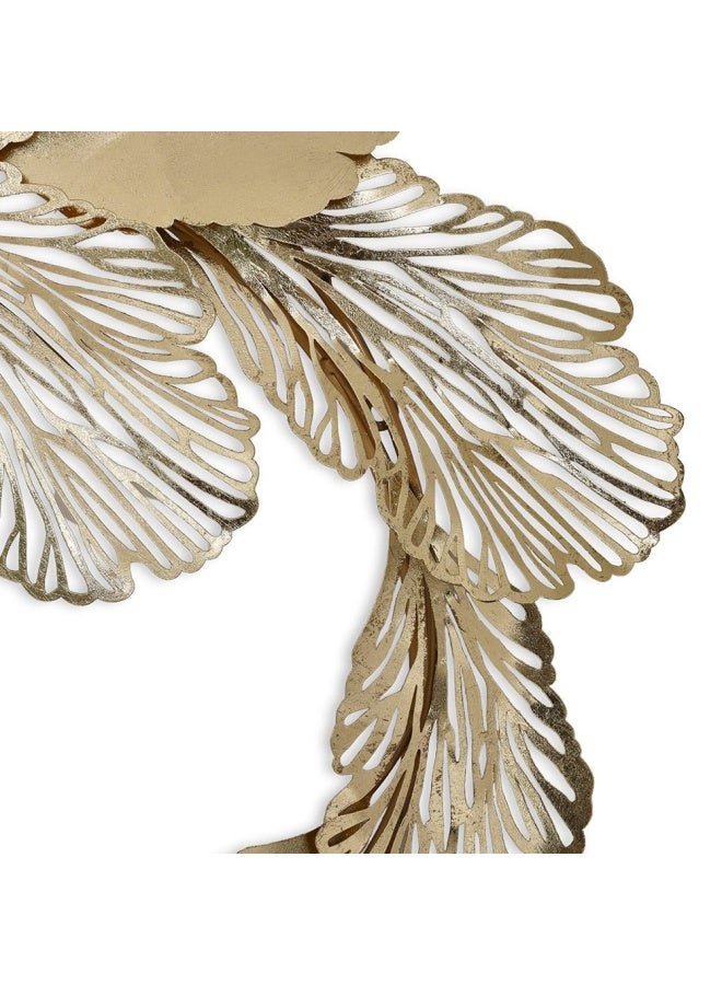 Wreath W/Deco 80X71.8X6Cm Gld
