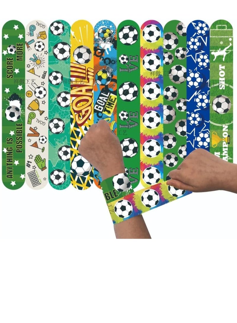 Soccer Party Favors Set 72 Pack Soccer Theme Party Supplies Soccer Toy Soccer Bracelets Keychains Tattoo Stickers Gold Plastic Prize Medals and Whistle Pens Soccer Goodie Bags