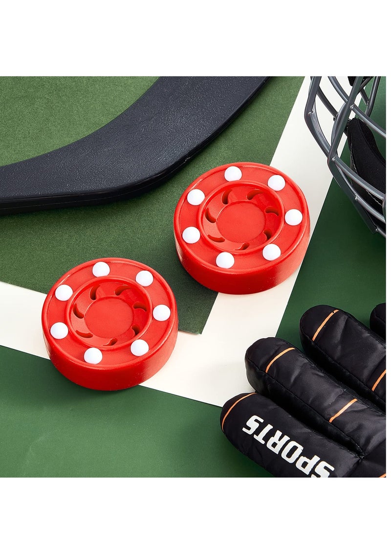 Roller Hockey Puck Street Hockey Puck Official Game Puck Multifunctional Hockey Balls Novelty Indoor Hockey Set for Indoor and Outdoor Sport Dry Land Hockey Balls for Practicing Training Activities