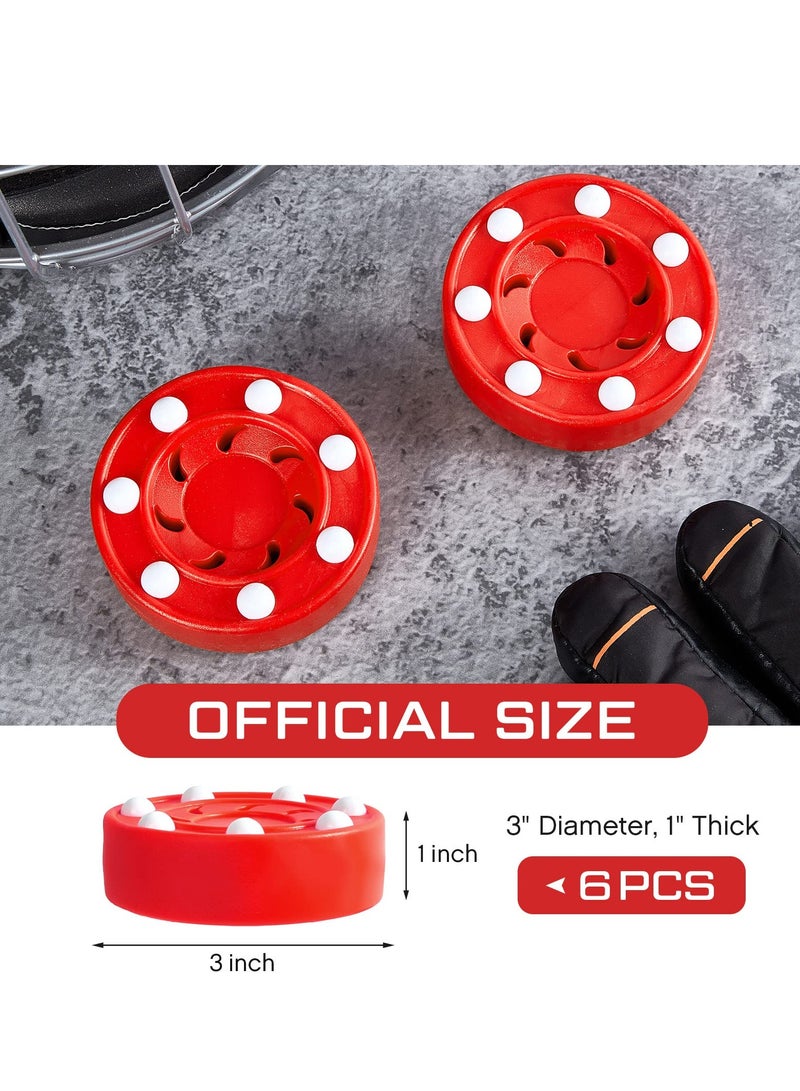 Roller Hockey Puck Street Hockey Puck Official Game Puck Multifunctional Hockey Balls Novelty Indoor Hockey Set for Indoor and Outdoor Sport Dry Land Hockey Balls for Practicing Training Activities