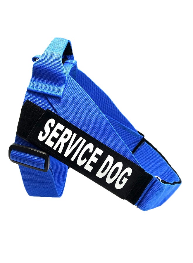 Adjustable Service Dog Harness Vest Blue/Black M
