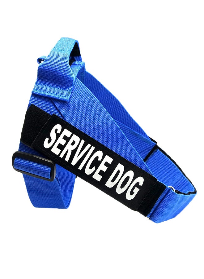 Adjustable Service Dog Harness Vest Blue/Black L