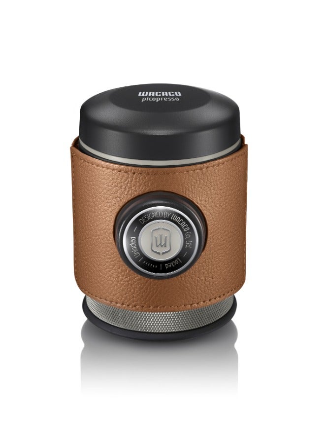 Picopresso Protective Sleeve - Accessory for Picopresso, Made from PU Leather, 2 Protective Sleeves, Black and Brown
