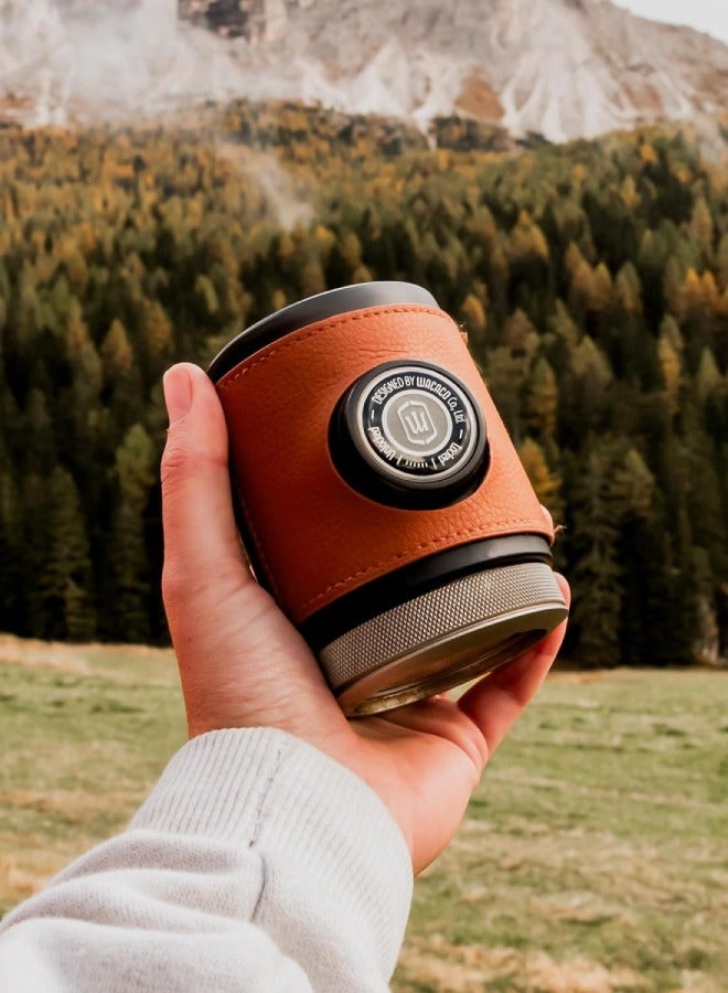 Picopresso Protective Sleeve - Accessory for Picopresso, Made from PU Leather, 2 Protective Sleeves, Black and Brown