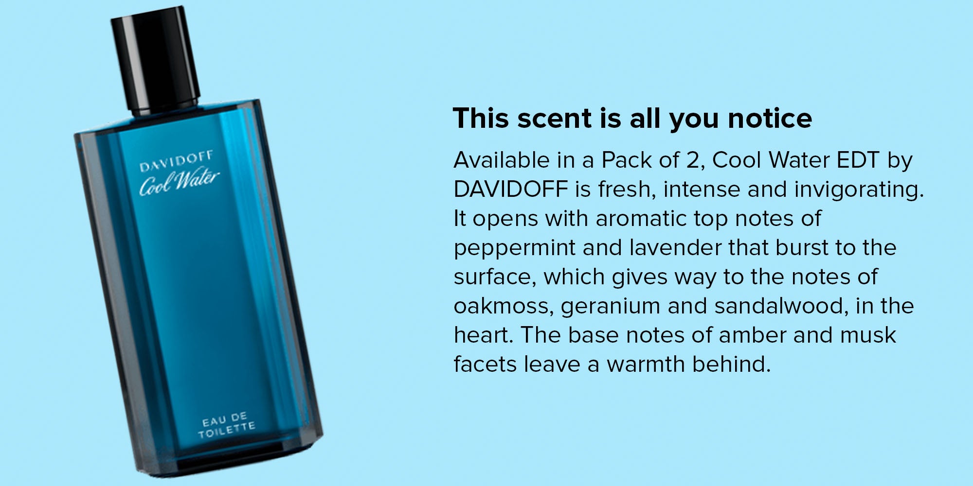 2-Piece Cool Water EDT Set 2x200ml