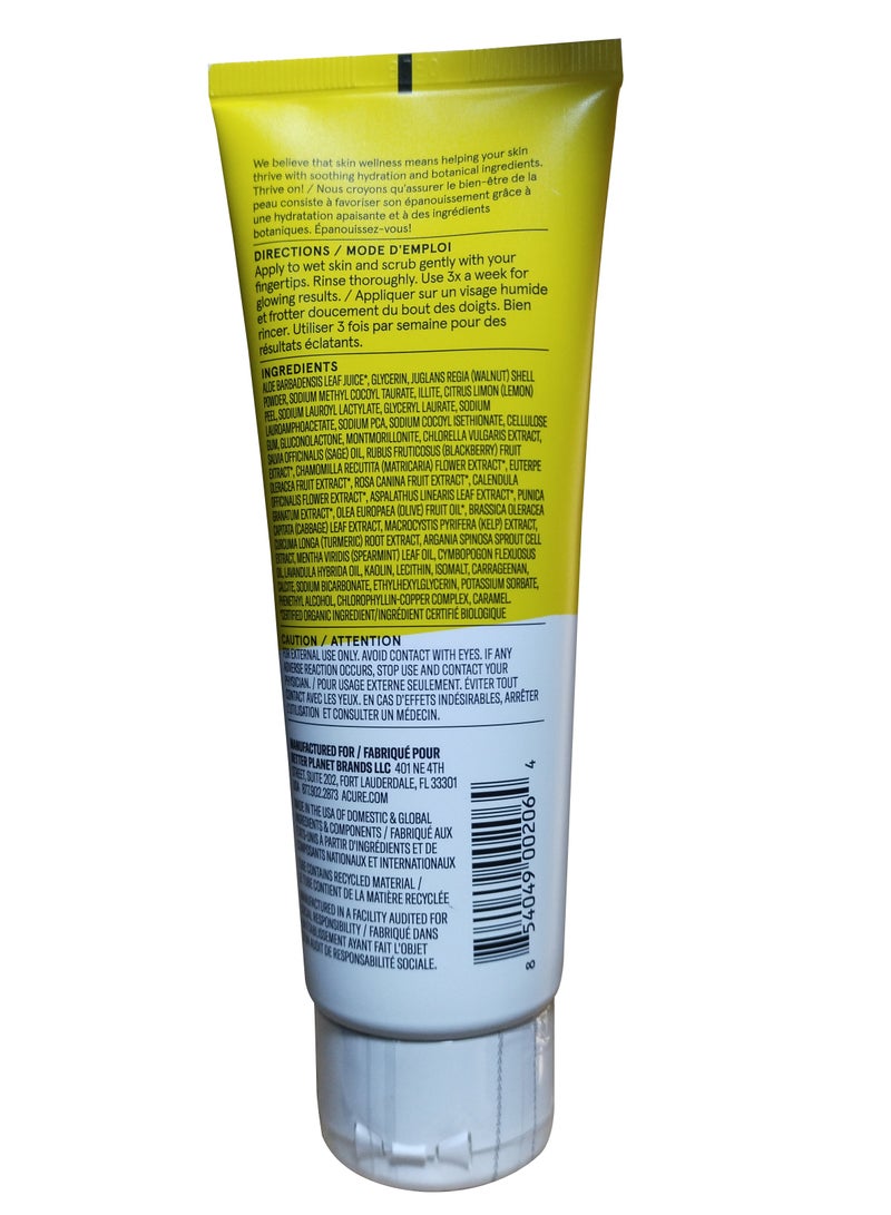 Acure Brightening Facial Scrub 118ml