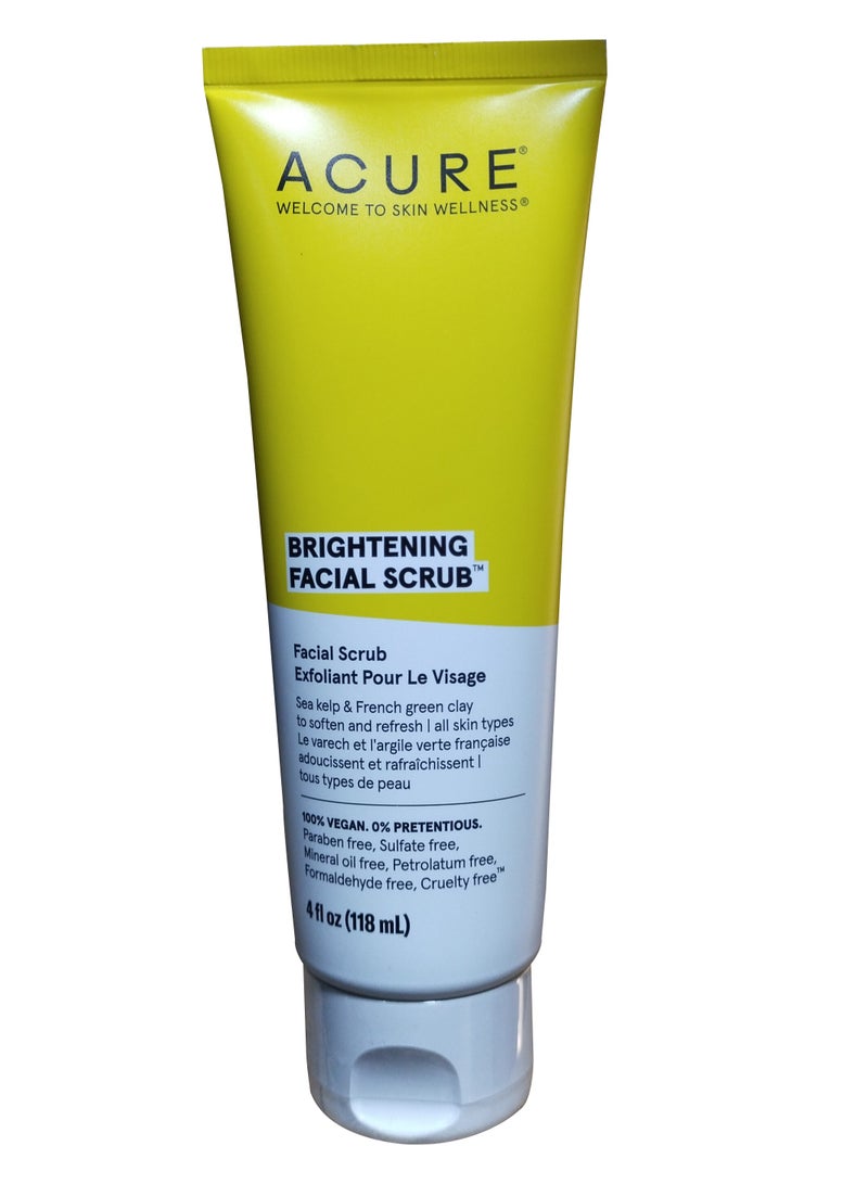 Acure Pack Of 2 Organics Brightening Facial Scrub 118ml