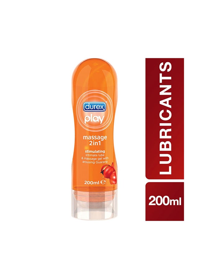 Play Massage 2-In-1 Stimulating Lubricant Gel- 200Ml