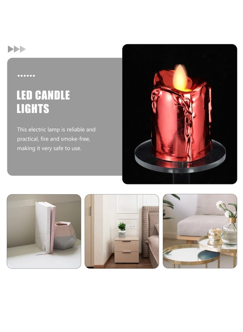 LED Light Candles, Electronic Flickering Tea Candle Lights Decorative, Tea Candle Night Lamp for Home Wedding Birthday Party Holiday Decor Submersible Led Lights