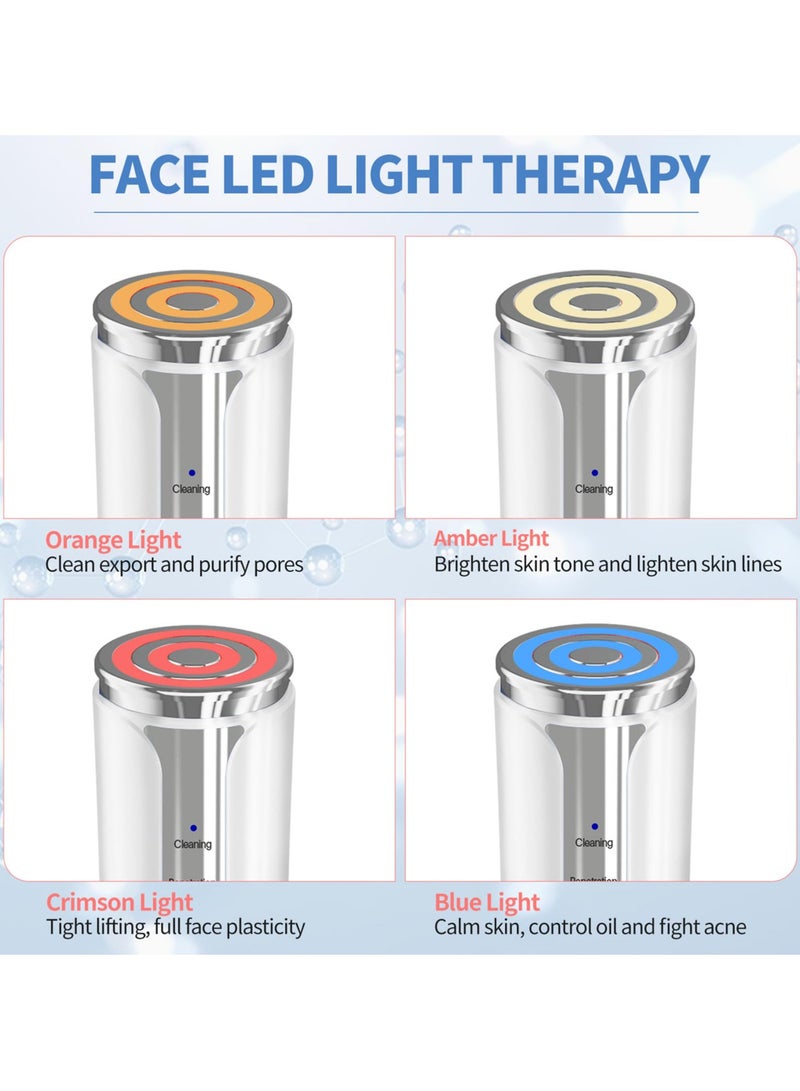 Microcurrent Facial Device, Facial Massager, Home Use Skin Tightening Machine Light Therapy for Face Eye Neck Lifting 6 in 1 Multifunctional  Skin Care Facial-Device