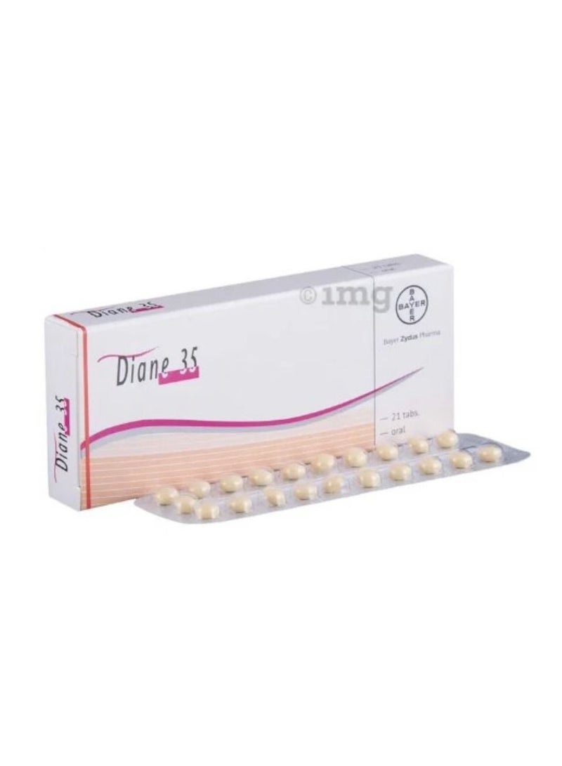 Diane 35 Tablet With Yasmin Strip Of 21 Tablets