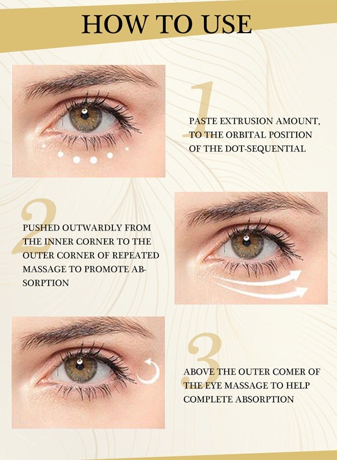 Polypeptide Multi - Effects Eye Cream,Anti Ageing And Anti Wrinkle EyeCream, Reduce Under-Eye Bags, Puffy Eyes, Dark Circles, Crow's Feet, Fine Lines & Under Eye Wrinkles