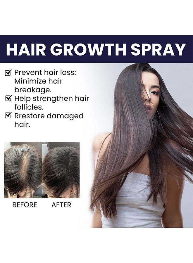 Hair Growth Spray - Hair Growth Serum Spray, Ultra Hair Growth Formula Serum Spray, Grow Thicker Hair In 8 Weeks