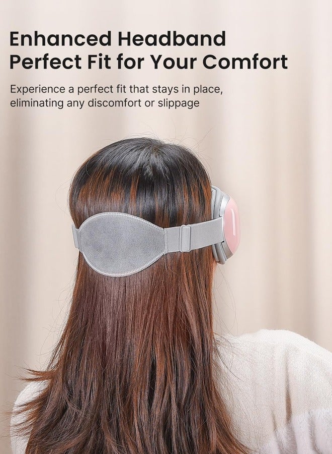 Heated Eye Massager with Bluetooth Music - Pink